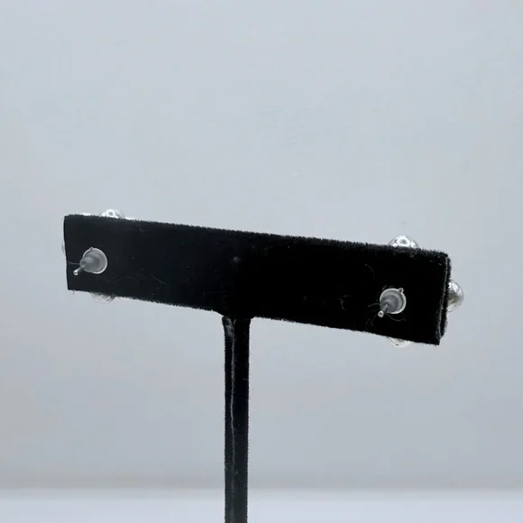 TAXCO Vintage Sterling Silver Cluster Earrings - Picture 4 of 11